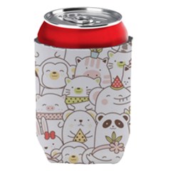 Cute-baby-animals-seamless-pattern Can Holder by Sobalvarro