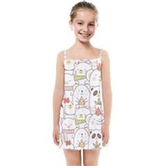 Cute-baby-animals-seamless-pattern Kids  Summer Sun Dress