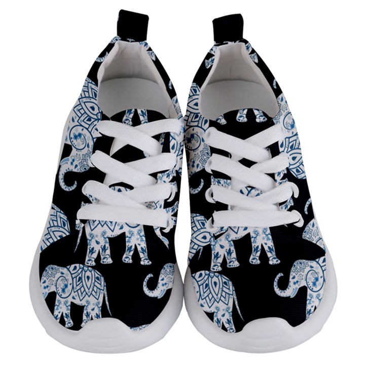 Elephant-pattern-background Kids  Lightweight Sports Shoes