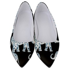 Elephant-pattern-background Women s Low Heels