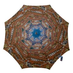 Lucca Historic Center Aerial View Hook Handle Umbrellas (medium) by dflcprintsclothing