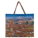 Lucca Historic Center Aerial View Zipper Large Tote Bag View1