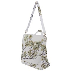 Photo Illustration Flower Over White Background Crossbody Backpack by dflcprintsclothing