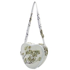 Photo Illustration Flower Over White Background Heart Shoulder Bag