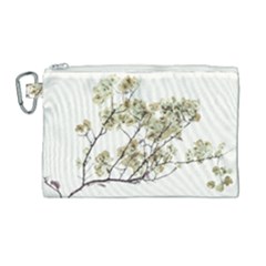 Photo Illustration Flower Over White Background Canvas Cosmetic Bag (large)