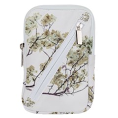 Photo Illustration Flower Over White Background Belt Pouch Bag (small) by dflcprintsclothing