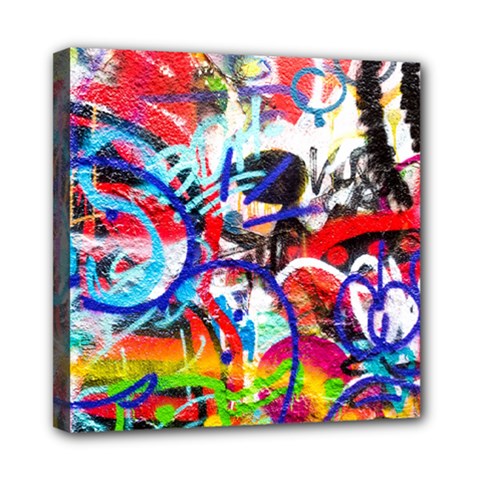 Crazy Grafitti Mini Canvas 8  X 8  (stretched) by essentialimage