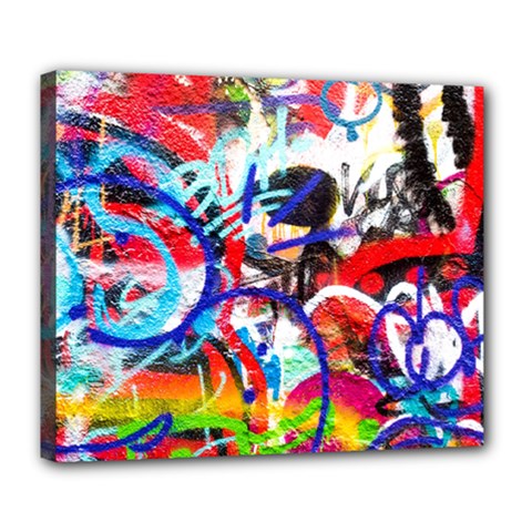 Crazy Grafitti Deluxe Canvas 24  X 20  (stretched) by essentialimage