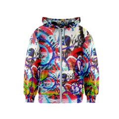 Crazy Grafitti Kids  Zipper Hoodie by essentialimage