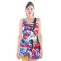 Crazy Grafitti Scoop Neck Skater Dress View1