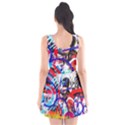 Crazy Grafitti Scoop Neck Skater Dress View2