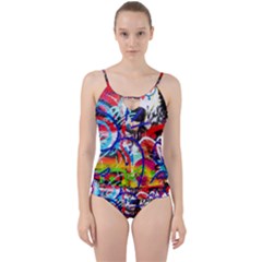 Crazy Grafitti Cut Out Top Tankini Set by essentialimage