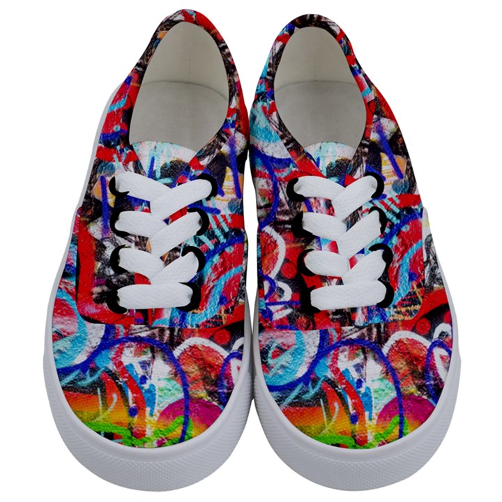 Crazy Grafitti Kids  Classic Low Top Sneakers