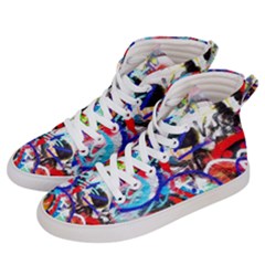 Crazy Grafitti Women s Hi-top Skate Sneakers by essentialimage