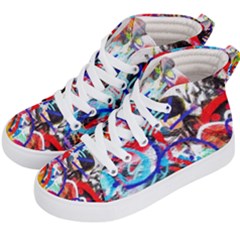 Crazy Grafitti Kids  Hi-top Skate Sneakers by essentialimage