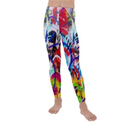 Crazy Grafitti Kids  Lightweight Velour Leggings by essentialimage