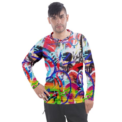 Crazy Grafitti Men s Pique Long Sleeve Tee by essentialimage