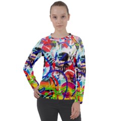 Crazy Grafitti Women s Long Sleeve Raglan Tee