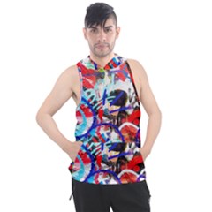 Crazy Grafitti Men s Sleeveless Hoodie