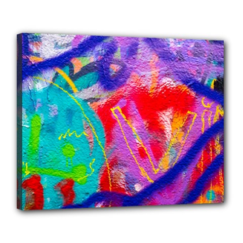 Crazy Graffiti Canvas 20  X 16  (stretched) by essentialimage