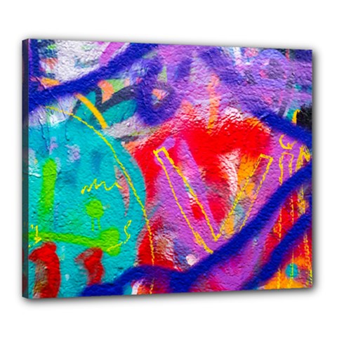 Crazy Graffiti Canvas 24  X 20  (stretched) by essentialimage