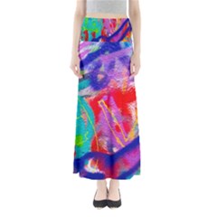 Crazy Graffiti Full Length Maxi Skirt by essentialimage