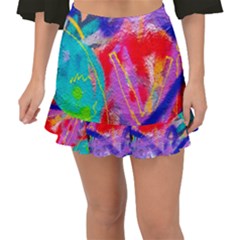 Crazy Graffiti Fishtail Mini Chiffon Skirt by essentialimage