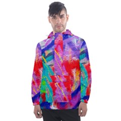 Crazy Graffiti Men s Front Pocket Pullover Windbreaker by essentialimage