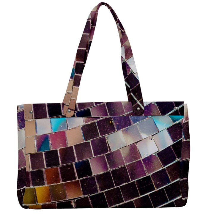 Disco Ball Canvas Work Bag