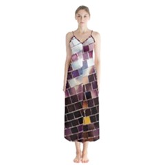 Disco Ball Button Up Chiffon Maxi Dress by essentialimage