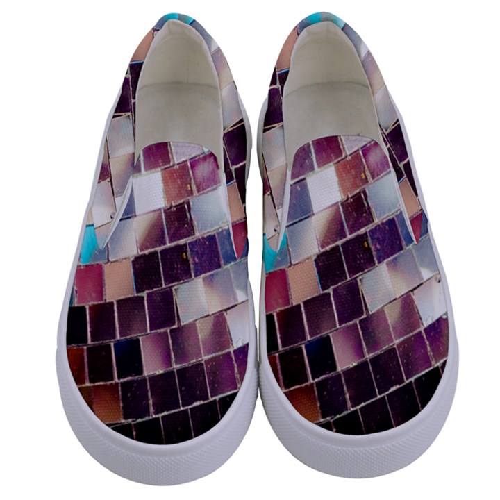 Disco Ball Kids  Canvas Slip Ons