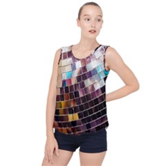 Disco Ball Bubble Hem Chiffon Tank Top by essentialimage