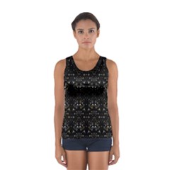 Fancy Ethnic Print Sport Tank Top 