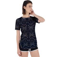 Fancy Ethnic Print Perpetual Short Sleeve T-shirt