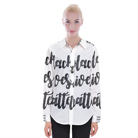 Black Lives Matter Womens Long Sleeve Shirt by Valentinaart