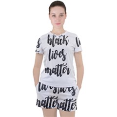 Black Lives Matter Women s Tee And Shorts Set