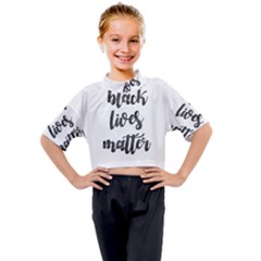 Black Lives Matter Kids Mock Neck Tee