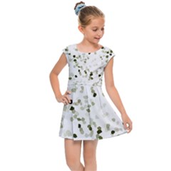 Square Motif Abstract Geometric Pattern Kids  Cap Sleeve Dress by dflcprintsclothing