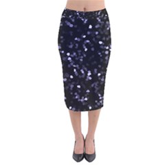 Square Motif Abstract Geometric Pattern 2 Velvet Midi Pencil Skirt by dflcprintsclothing