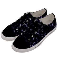 Square Motif Abstract Geometric Pattern 2 Men s Low Top Canvas Sneakers by dflcprintsclothing