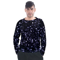 Square Motif Abstract Geometric Pattern 2 Men s Long Sleeve Raglan Tee