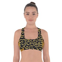 Free Peace Frangipani In Plumeria Freedom Cross Back Sports Bra by pepitasart