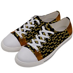 Free Peace Frangipani In Plumeria Freedom Women s Low Top Canvas Sneakers by pepitasart