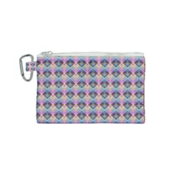 Pink And Blue Canvas Cosmetic Bag (small) by Sparkle