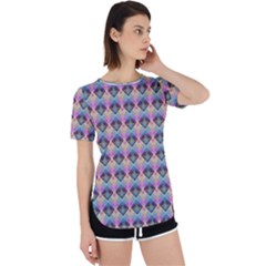 Pink And Blue Perpetual Short Sleeve T-shirt