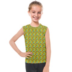 Lemon And Yellow Kids  Mesh Tank Top