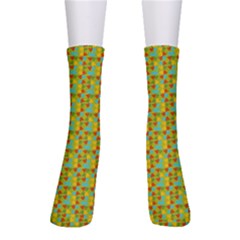 Lemon And Yellow Men s Crew Socks