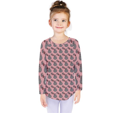 Cats Kids  Long Sleeve Tee by Sparkle