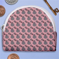 Cats Horseshoe Style Canvas Pouch by Sparkle