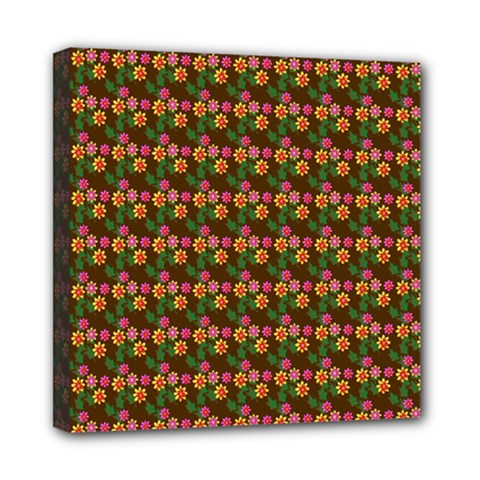 Floral Mini Canvas 8  X 8  (stretched) by Sparkle